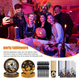 Halloween Dinnerware Set Halloween Dessert Paper Plates Halloween Dessert Paper Party Plates For Birthday Barbecues Camping