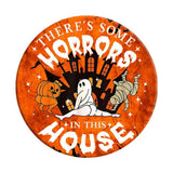 Halloween Door Sign Fadeless Wood Ghost Sign With Spraying Process Haunted House Ornament For Living Room Balcony Farmhouse