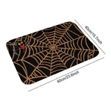 Halloween Entrance Mat Decorative Spider Web Floor Door Rug Washable & Reusable Outdoor Front Door Mat Halloween Decoration