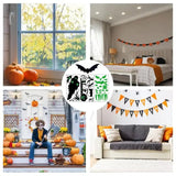 Halloween Glow In The Dark Decals PVC Ghost Bat Eyes Sticker With Green Light Outdoor Long-Lasting Sticker For Decorating