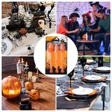 Halloween Silverware Set  Halloween Skeleton Forks Skull Spoons Spooky Gothic Cutlery Set Party Supplies Decorative for Home