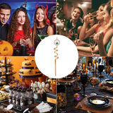 Halloween Straws Reusable Beverage Drinking Straws With Cartoon Patterns Halloween Decoration Supplies For Themed Events Home