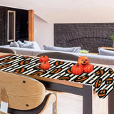 Halloween Table Decorations Gothic Runner Table Overlay Decor Halloween Table Runner Topper Linen Holiday Kitchen Dining Table