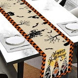 Halloween Table Decorations Gothic Runner Table Overlay Decor Halloween Table Runner Topper Linen Holiday Kitchen Dining Table