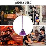 Halloween Witch Costume Broom Witch Accessories For Spooky Halloween Witch Costume Skull Broom Ribbon Hat For Theme Party