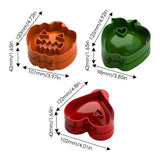Hand Pie Molds 3Pcs Dough Presser Pie Maker Set Cookie Cutters Pie Press Tool Baking Mold For Halloween Party Pastry Pie Crust