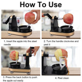 Hand-cranked Fruit Peeling Machine Apple Slicer Potato Peeler Vegetable Cutter Multifunction Kitchen Tool