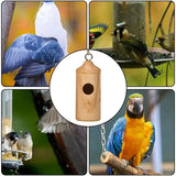 Hang Hummingbird Nesting House Wood Nest For Humming Bird Outside Reusable Wooden Hummingbird House Not Easy To Deform For