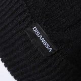 Hat Men's Winter Warm Thick Ear Protection Elderly Hat Men Winter Middle-Aged And Elderly Dad Knitted Beanie Cap Set
