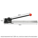 Multifuntional Din Rail Cutter Manual Creasing Cutting Tool Die Cutter With Measure Gauge For PVC Paper-Based Resin Substrate