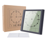 Modern Simple Electronic Square Needle Clock Big LCD Digital Thermometer Hygrometer Desktop Alarm Clock Home Wall Decoration
