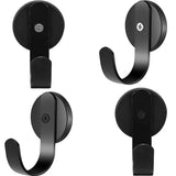 1 PC Black Magnetic Hooks Wall-mounted Hanger Hook For Refrigerator, Cruise, BBQ Grill Household Storage Tools