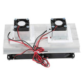 200 x 115 x 8.5mm 120W Thermoelectric Peltier Refrigeration Semiconductor Cooling System Kit Double Fan