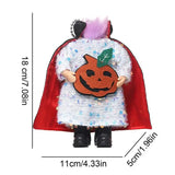 Headless Pumpkin Doll Halloween Headless Pumpkin Dolls Creative Sequined Handmade Pumpkin Cute Ghost Doll Horrific Doll Ornament