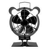 Heat Powered Stove Fan Heat Protective Cover Woodstove Fan Heat Powered Non Electric 5-Leaf Ecofan for Wood/Log Burner/Fireplace