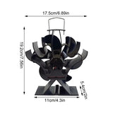 Heat Powered Stove Fan Quiet Stove Fans Energy-Saving Fireplace Fan Air Circulating Accessories For Wood Burning Stove Pellet