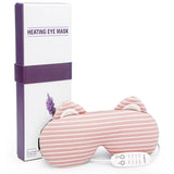 Heated Eye Mask Electric Heating Eye Pad with Heat & Time Control Hot Compress For Puffy Eye Styes Blepharitis Sleeping Eye Mask
