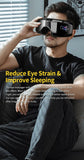 Heated Eye Massager for Migraines with Bluetooth Music Compression, Rechargeable Eye Mask, Reduce Eye Strain Dark Circle Dry Eye