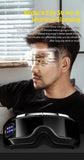 Heated Eye Massager for Migraines with Bluetooth Music Compression, Rechargeable Eye Mask, Reduce Eye Strain Dark Circle Dry Eye