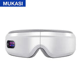 Heated Eye Massager for Migraines with Bluetooth Music Compression, Rechargeable Eye Mask, Reduce Eye Strain Dark Circle Dry Eye