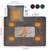 Heated Pillow Electric Heating Blanket Fast Heating Heated Throw Electric Blanket For Dormitory Home Bedroom Living Room
