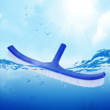 45cm Heavy Duty Pool Brush Reinforced Curved End Nylon Bristles for Floor & Wall Cleaning