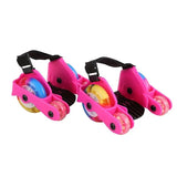Heel Roller Skate Shoes 4 Wheels Sliding Sport Children Kids Boys Girls Led Pu Rubber Adjustable Flashing Mobility Tools Pulley