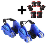 Heel Roller Skate Shoes 4 Wheels Sliding Sport Children Kids Boys Girls Led Pu Rubber Adjustable Flashing Mobility Tools Pulley