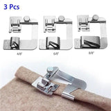 Hemmer Guide For Sewing Metal Rolled Hem Sewing Seam Guides Multi-Functional Quilting Supplies For Shirt Scarves Blanket Skirts