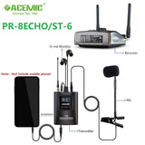 Newest ACEMIC ST-6 Portable Outdoor Use Wireless Microphone System For musical Instrument Saxophone