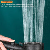 High Pressure Shower Heads Black 5 Spray Settings Shower Spray Head Detachable Hand Held Showerhead Multifunctional Spray For