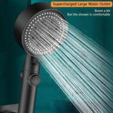 High Pressure Shower Heads Black 5 Spray Settings Shower Spray Head Detachable Hand Held Showerhead Multifunctional Spray For