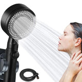 High Pressure Shower Heads Black 5 Spray Settings Shower Spray Head Detachable Hand Held Showerhead Multifunctional Spray For