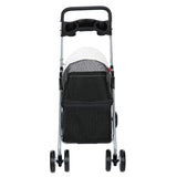 High Quality 4 Wheels Pet Stroller Dog Cat Travel Modern Spring Damping Design Forepart Reticulation Pet Supplies Carriers