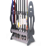 High-strength Detachable Fishing Rod Display Stand Marine 16 Grid Fishing Gear Rack Ship Yacht Fishing Rods Holder Storage Racks