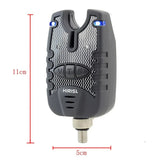Hirisi 3 Carp Fishing Bite Alarm and Swinger Set Water Resistant Blue LED Fishing Swingers Fish Bite Indicator