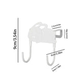 Hook Over Door No Drilling Hook Holder Over The Door Multi-Functional Metal Rack Hanger For Kitchen Bedroom Living Room Bathroom