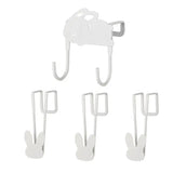 Hook Over Door No Drilling Hook Holder Over The Door Multi-Functional Metal Rack Hanger For Kitchen Bedroom Living Room Bathroom