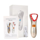 Hot Cold Hammer Ultrasonic Cryotherapy Facial Lifting Vibration Massager LED Photon Shrink Pores Ultrasound Eye Skin Care Device