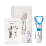 Hot Cold Hammer Ultrasonic Cryotherapy Facial Lifting Vibration Massager LED Photon Shrink Pores Ultrasound Eye Skin Care Device