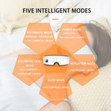 Hot Compress 4D Eye Massager Air Pressure Kneading Bluetooth Music Relieve Eye Fatigue Vibration Foldable Eye Care Relax Device