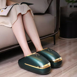Hot Compress Dispel Cold Foot Massage Shoes Full Air Bag Wrapped Feet Massager Heat Electric Foot Massage Foot Therapy Machine