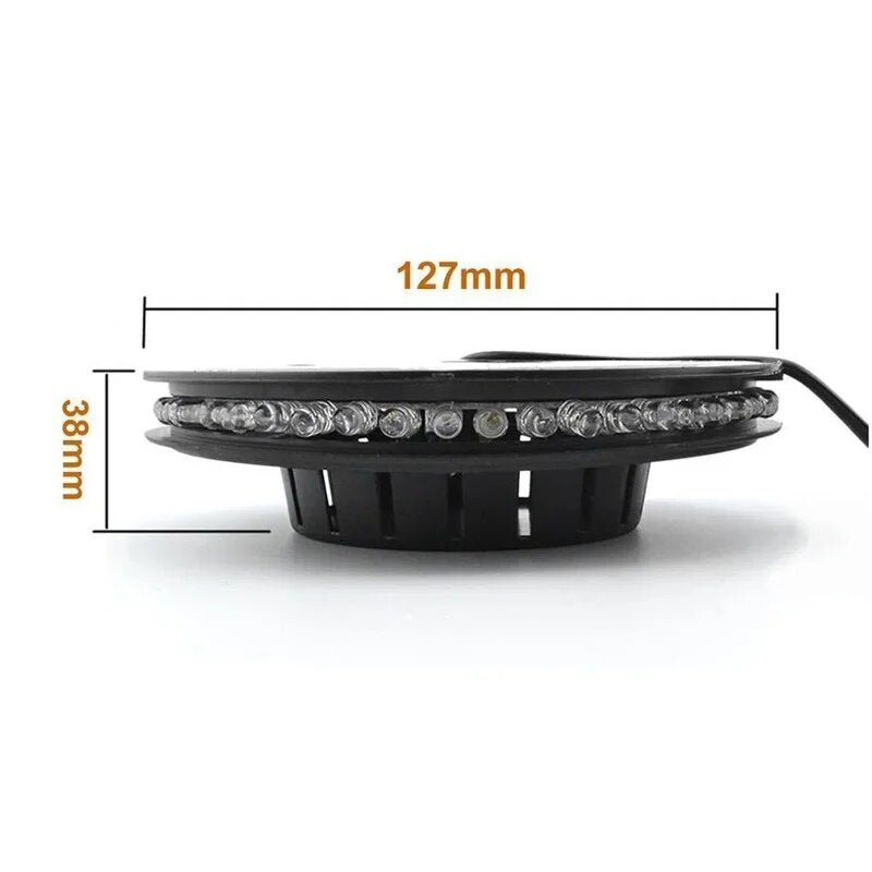 Hot Mini 48 LEDs 8W RGB Sunflower Laser Projector Lighting Disco Wall Stage Light Bar DJ Sound Background Christmas Party Lamp