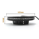 Hot Mini 48 LEDs 8W RGB Sunflower Laser Projector Lighting Disco Wall Stage Light Bar DJ Sound Background Christmas Party Lamp