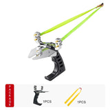 Hunting Fish Straight Rod Precision Telescopic Catapult Slingshot with Laser Fishing Reel High Power Shooting Outdoor Tools