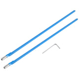 NEW ARRIVAL 2Pcs Two Way Rod Type Guitar Truss Rod Steel 9 x 420mm Blue Guitar Accessories