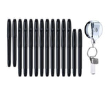 NEW ARRIVAL 24PCS Count Permanent Markers, Fine Point Tip Black Permanent Marker Pens with Retractable Pen Holder