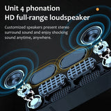 Portable Sound Bar Computer Speakers AUX Wired Wireless Bluetooth Speaker PC/TV Home Theater System 4D Stereo Surround-A