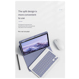 NEW ARRIVAL Case for Pad 5/5 Pro 11Inch Detachable Flat Tablet Case with Keyboard Cover Blue