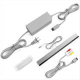 NEW ARRIVAL  Wired Motion Sensor Bar + AC Power Supply Adapter Cord + Composite Audio Video Cable for US Plug